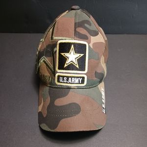 Santo Cap U.S. Army Camo Adjustable Structured Embroidered Hat NWOT